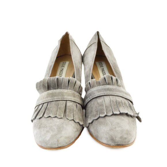 Steve Madden 'Kate' Suede Heeled Loafer #196-149 - Picture 2 of 5